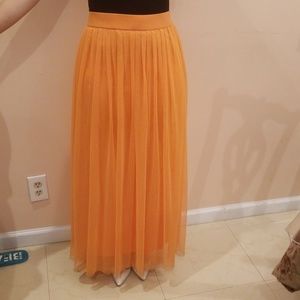 Orange skirt